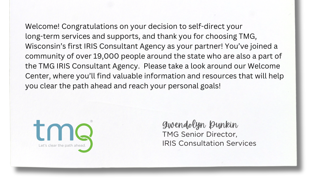 welcome letter